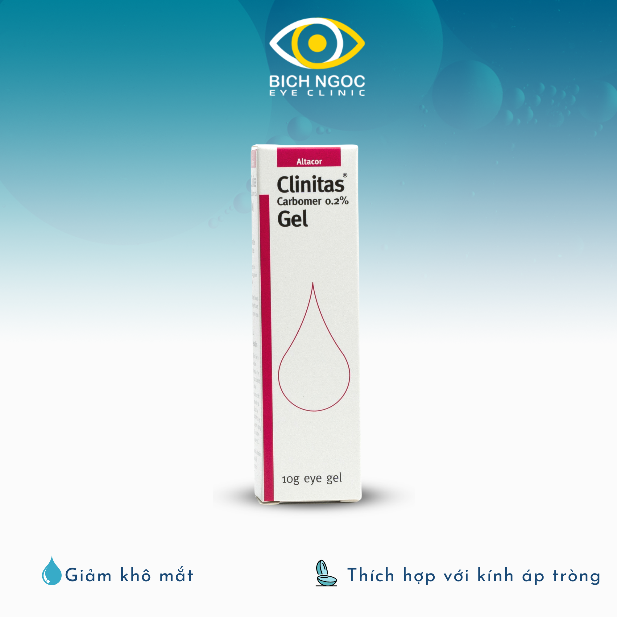 nước mắt nhân tạo clinitas gel