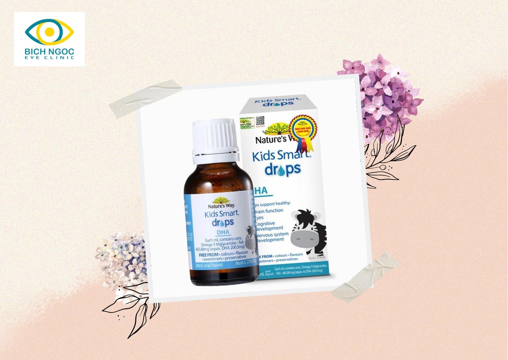 thuốc bổ mắt cho trẻ em naturals way kids smart drops dha