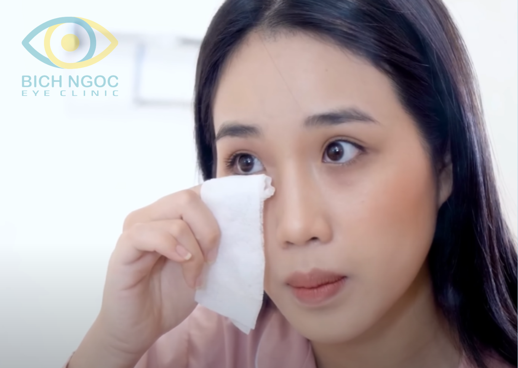 gạc lau mi chuyên trị ngứa mắt